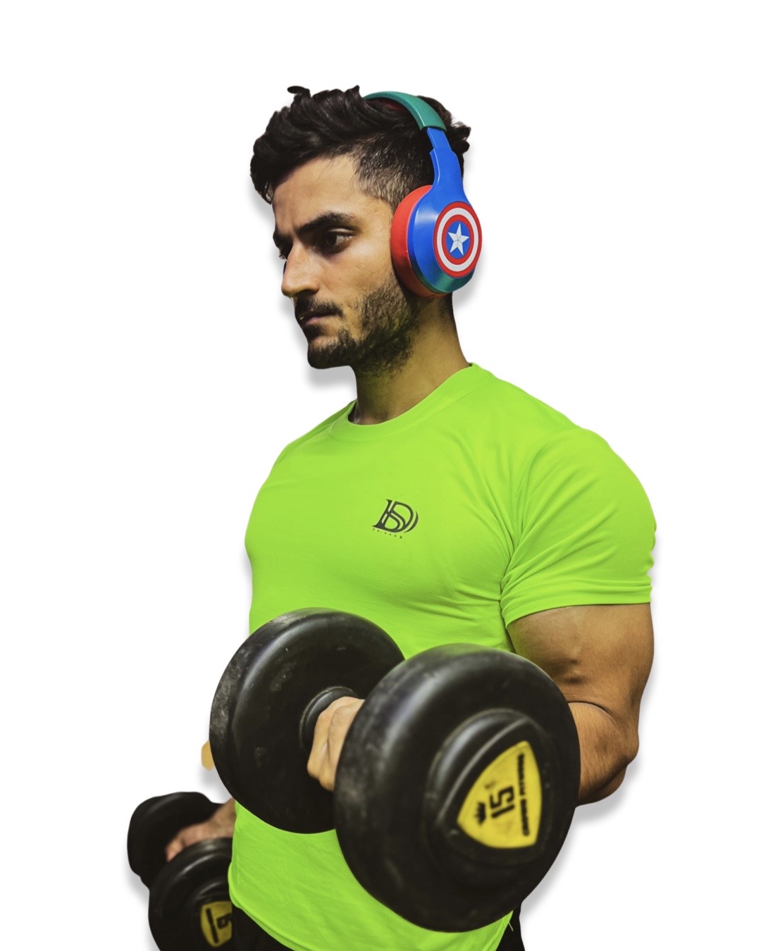 IMG-1515 Dr. SaaB Men’s Regular Fit T-Shirt Neon Green - Image 5