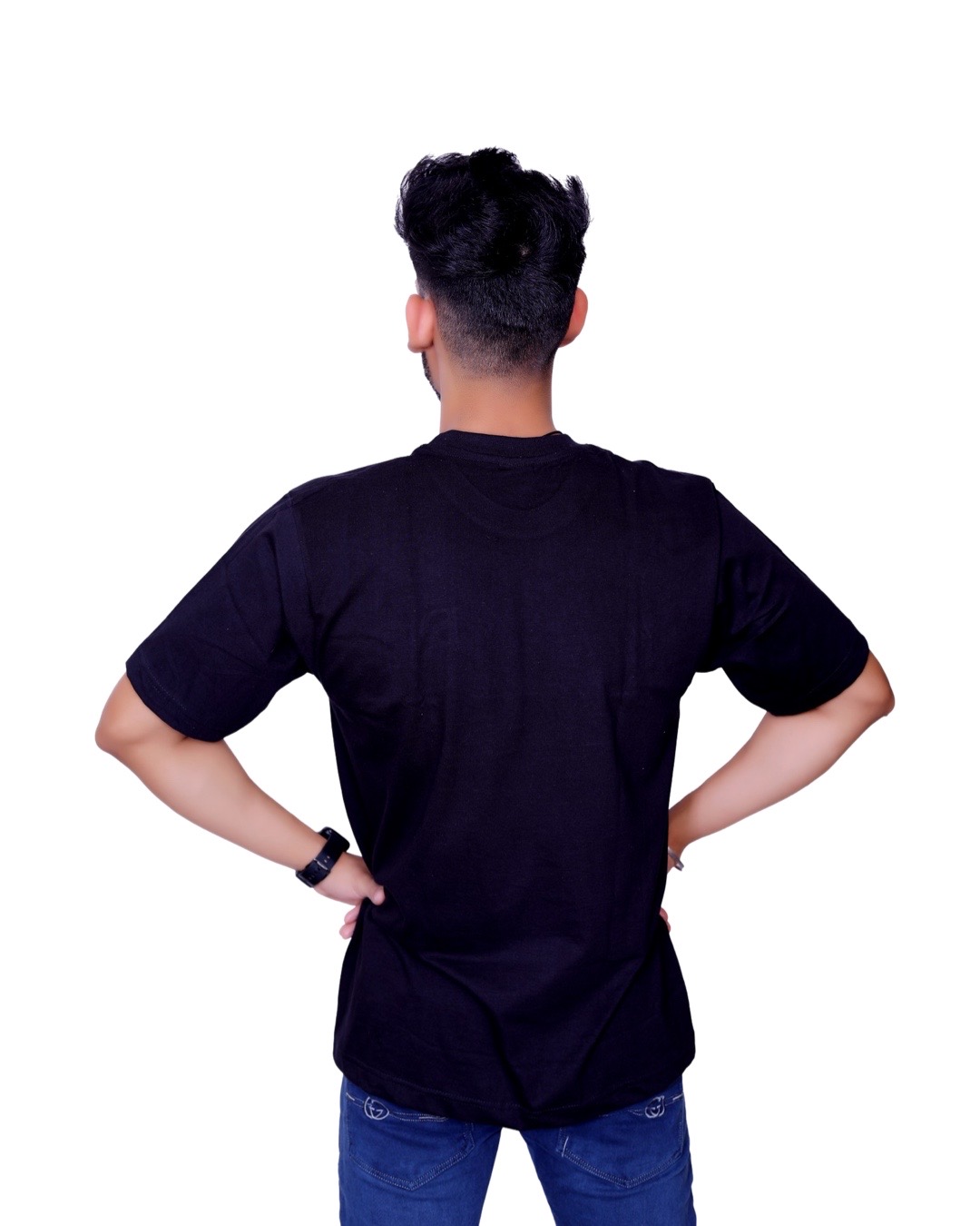 IMG-1524 Dr. SaaB Men’s Regular Fit T-Shirt Black / White - Image 5