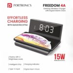 Desktop Wireless Charger With Digital Alarm Clock. - Image 3