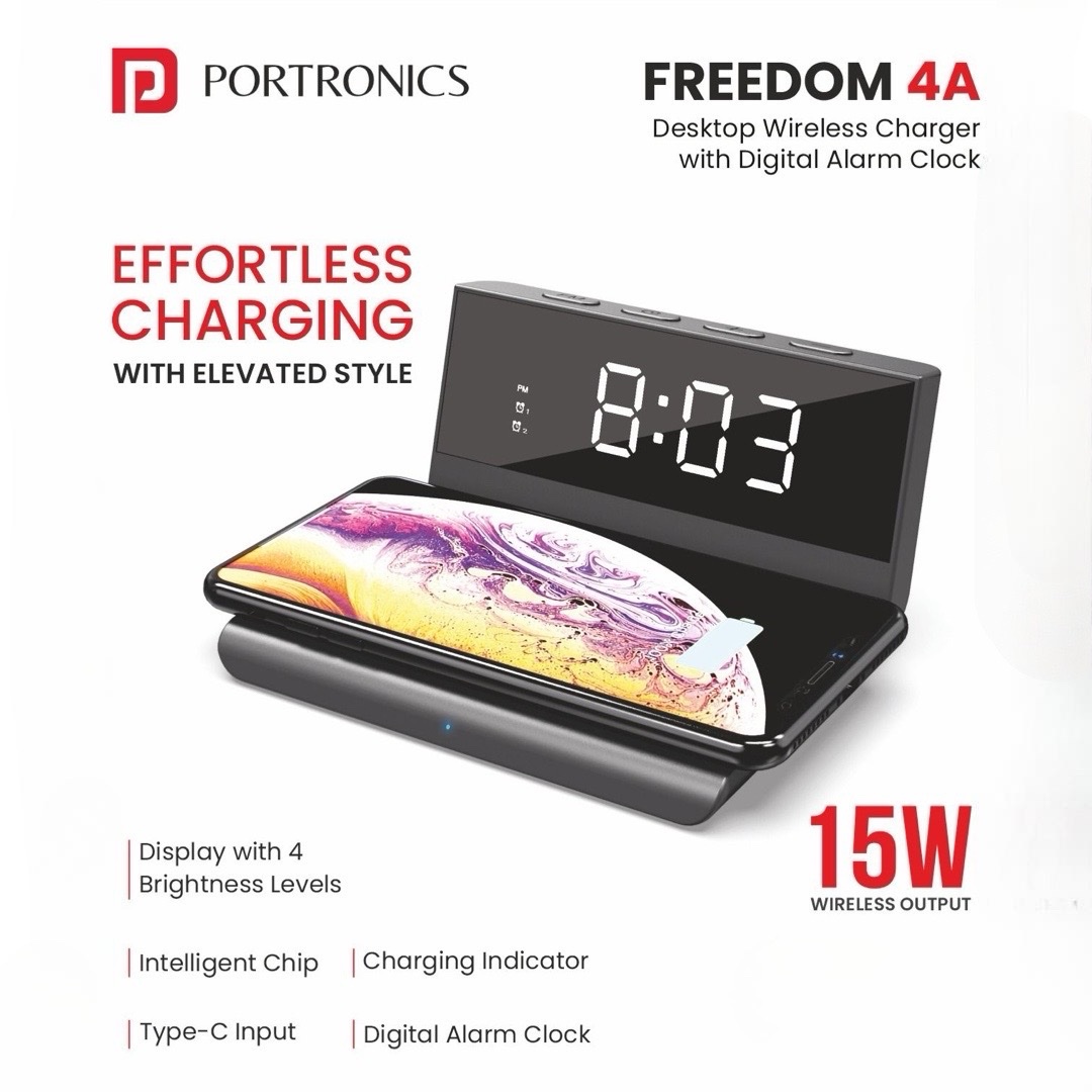 img_5118 Desktop Wireless Charger With Digital Alarm Clock. - Image 3