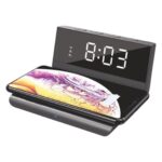 Desktop Wireless Charger With Digital Alarm Clock. - Image 2