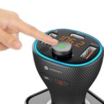 Portronics Auto 15 Bluetooth - FM Transmitter, Hands-Free Calling,USB Reading (PD 20W+QC3.0) Fast Charger,(Black) - Image 3
