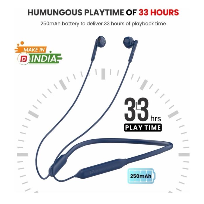 Portronics Harmonics Z5 Wireless Bluetooth Stereo Headset. (Black) - Image 1