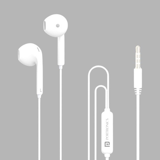img_6236 Portronics Conch Beta in-Ear Wired Earphone.(White) - Image 2