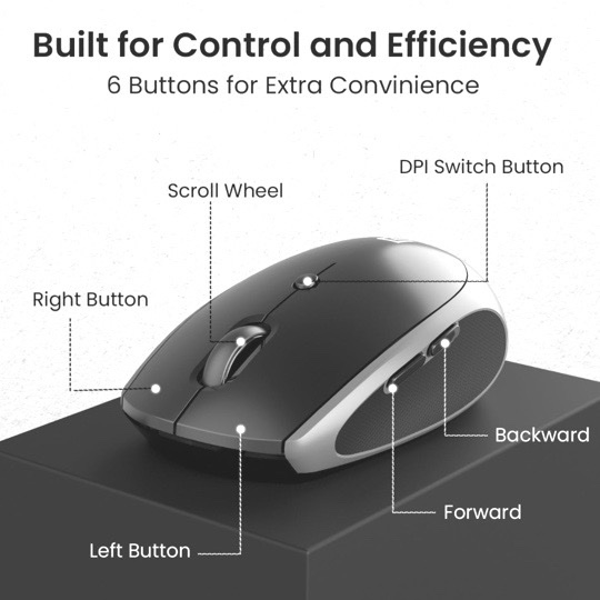 img_6246 Portronics Toad 30 Wireless Mouse. (Black) - Image 5