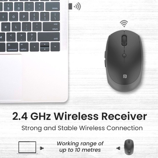 img_6251 Portronics Toad 30 Wireless Mouse. (Black) - Image 3