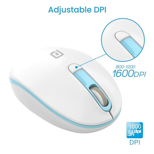 51KC99mX3FL._SX679_ (1) Portronics Toad 11 Wireless Mouse. (Blue) - Image 4