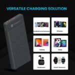 Portronics Luxcell B12 10000 mAh Power Bank (Black). - Image 2